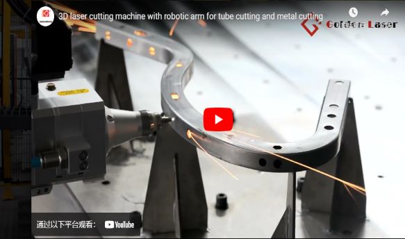 Macchina da taglio Laser 3D con braccio robotico per il taglio di tubi e il taglio di metalli