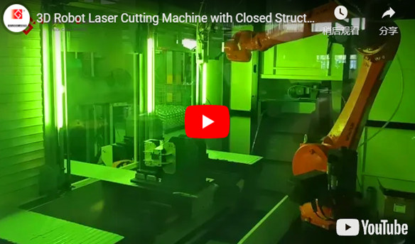 Macchina da taglio Laser Robot 3D con struttura chiusa per il taglio dell'alluminio