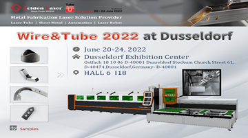 Laser dorato Sarà Presente Filo e Tubo di 2022 in Düsseldorf nel Mese di Giugno
