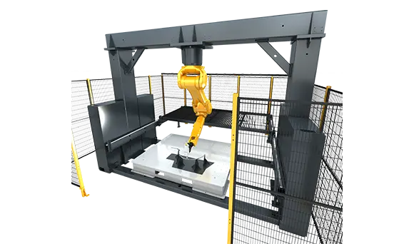 Macchina da taglio Laser Robot 3D Laser dorato